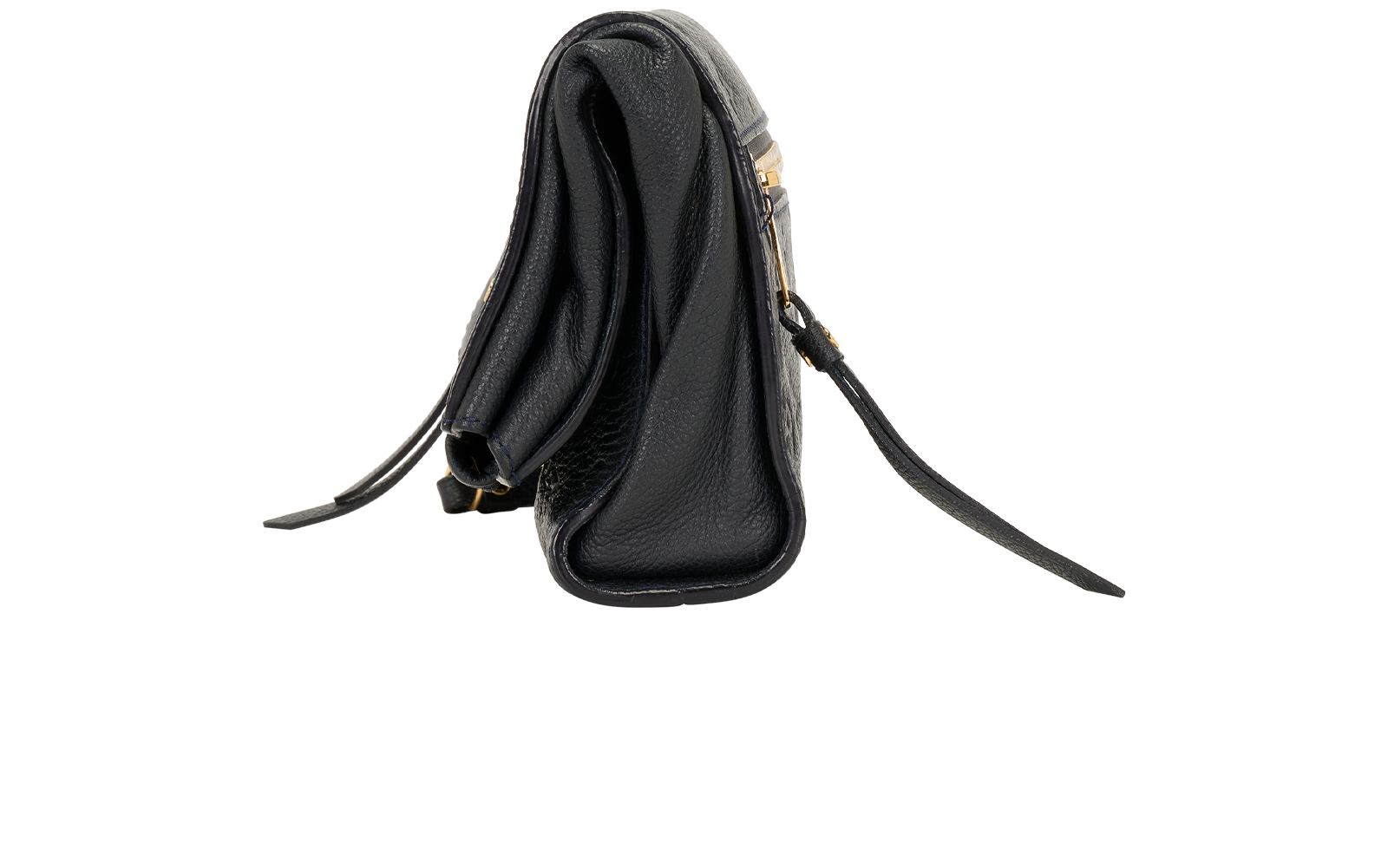 Petillante Clutch, &pound;420, Handbags, Navy, Leather, Bottom view